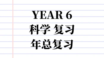 Y6 SC 复习 2