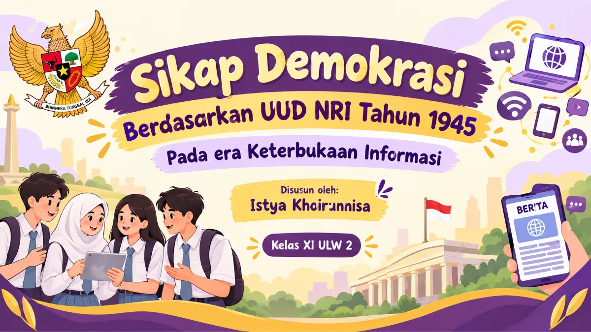 Sikap Demokrasi Berdasarkan UUD NRI Tahun 1945 Pada era keterbukaan Informasi