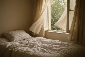 El dormitorio y los muebles