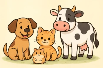 Odd One Out: Farm Animals and Pets