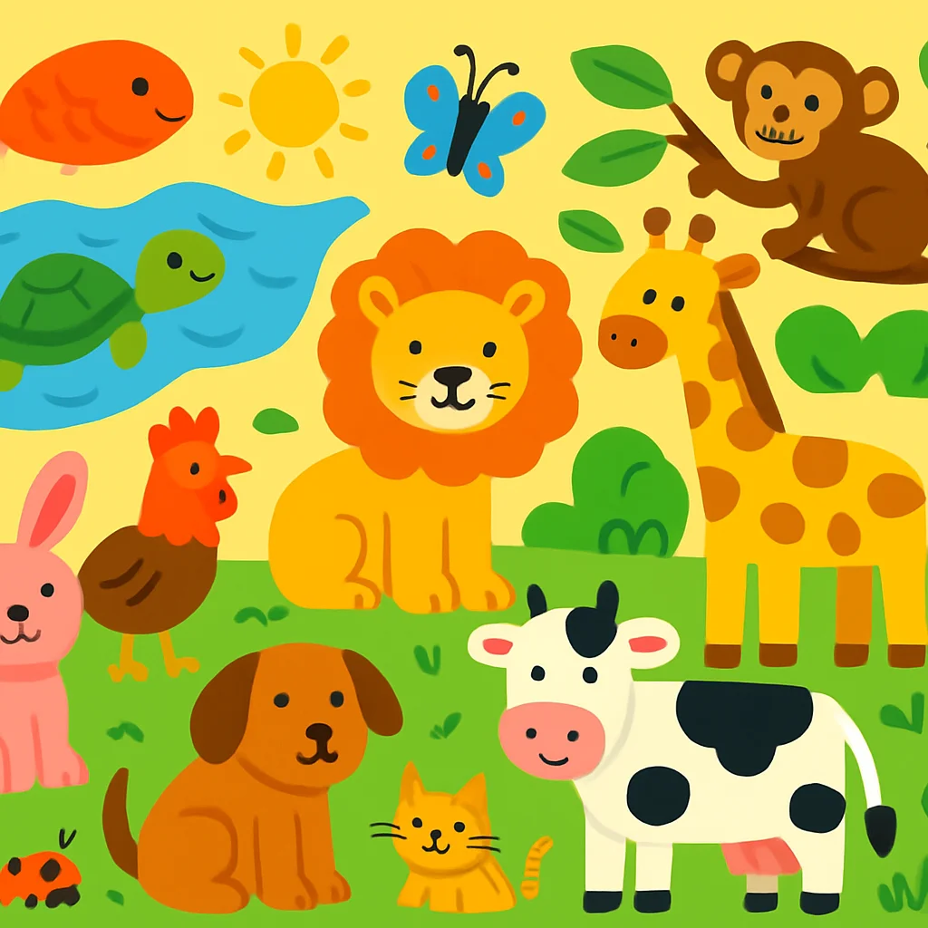 Animals: Wild, Sea, Farm, Pets & Bugs