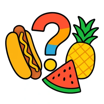 Emoji Food & Dishes + What Am I? (Easy)