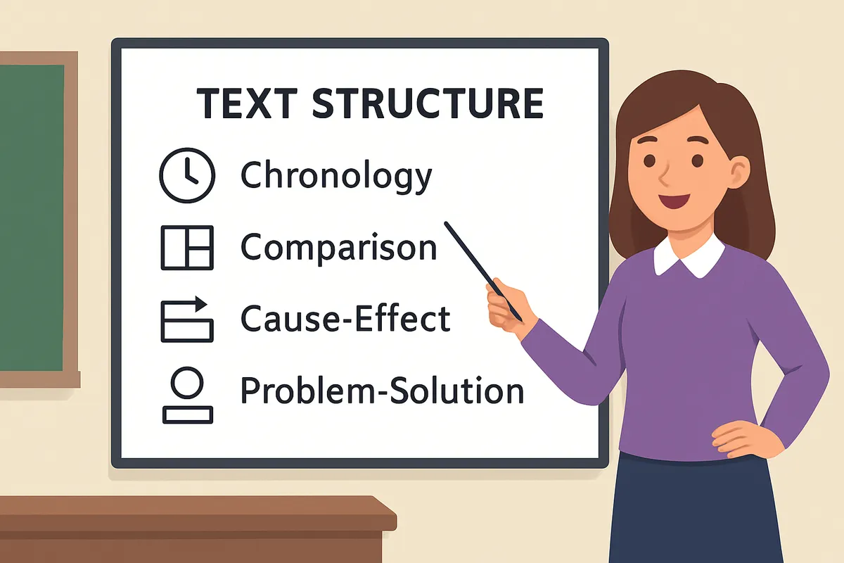 Text Structure: Chronology, Comparison, Cause-Effect, Problem-Solution