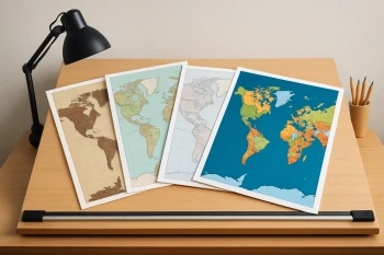 Maps and Map Types: Reference, Thematic, Choropleth, Dot, Cartogram and Flow