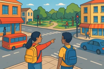 Following a Route on a Map