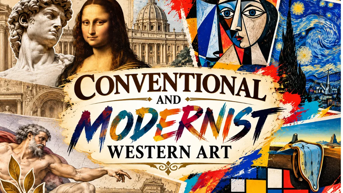 Conventional and Modernist Western Art