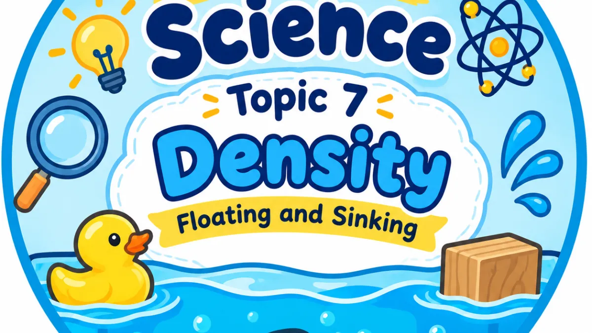 Testing quiz science year 3 floating and sinking