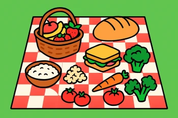 Food: Meals, Snacks, Fruits & Vegetables