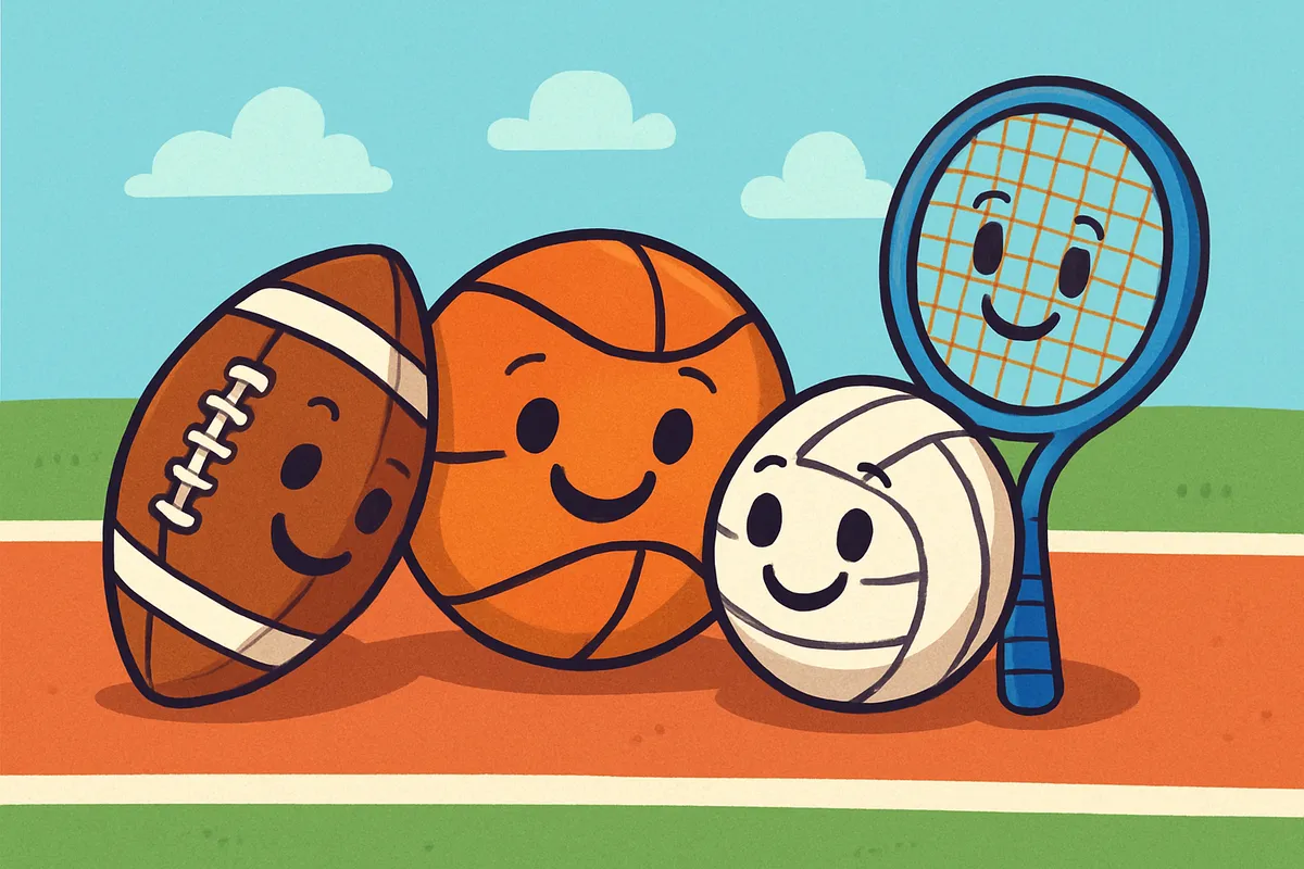Odd One Out: Sports and Equipment