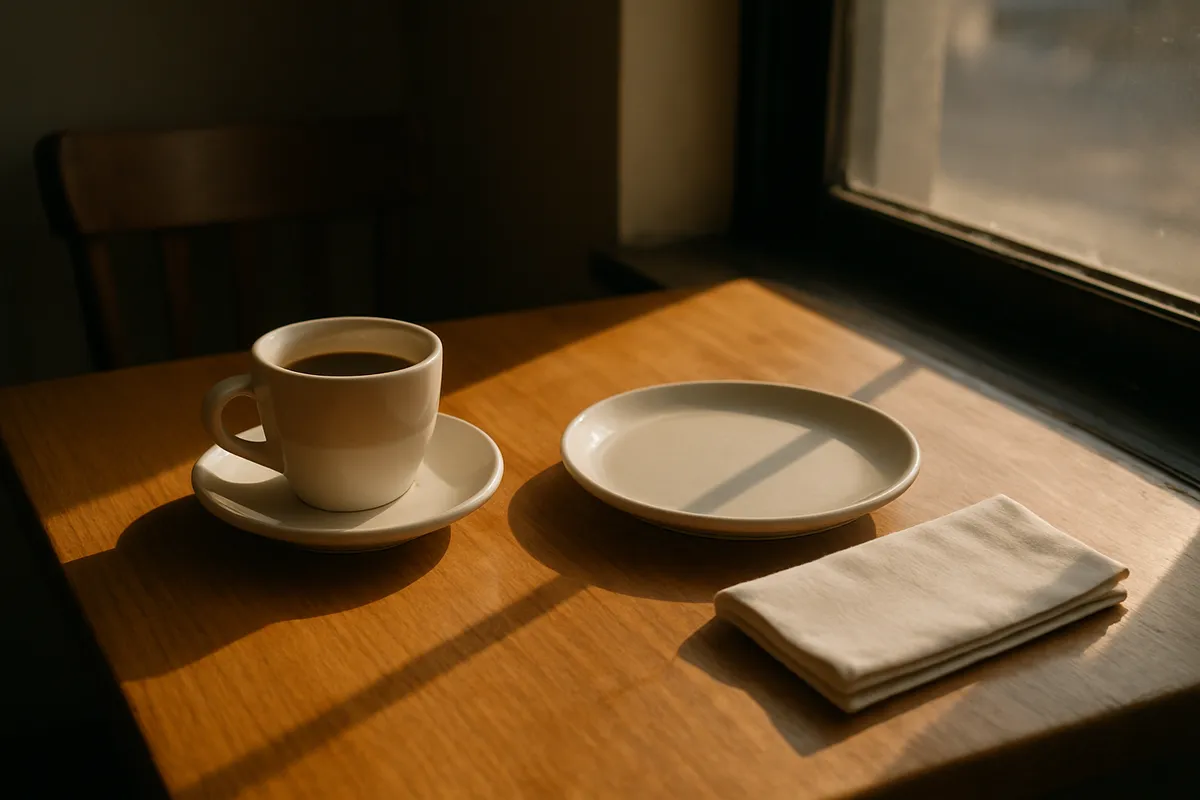 El desayuno y el almuerzo