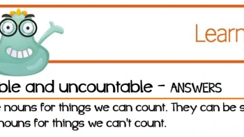 Countable & Uncountable Nouns